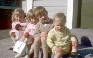 Here we all are - in the 1960's, my little brother to the right, I'm the oldest on the left.
